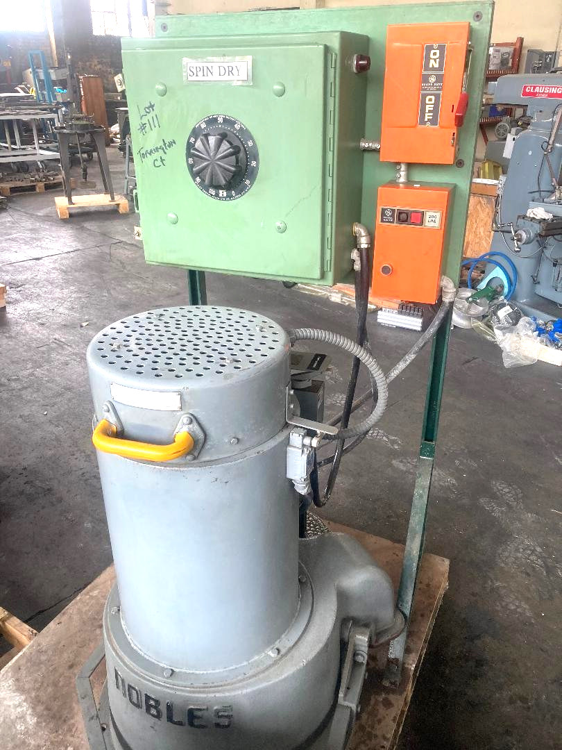 Nobles #9263-1863, Spin Dryer, tumbling/vibratory finishing