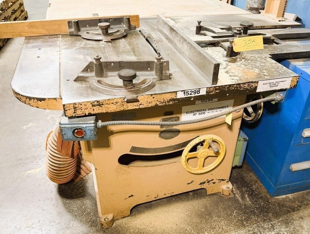 Tannewitz #U, Heavy Duty Table Saw, 16" blade, 16" rip capacity