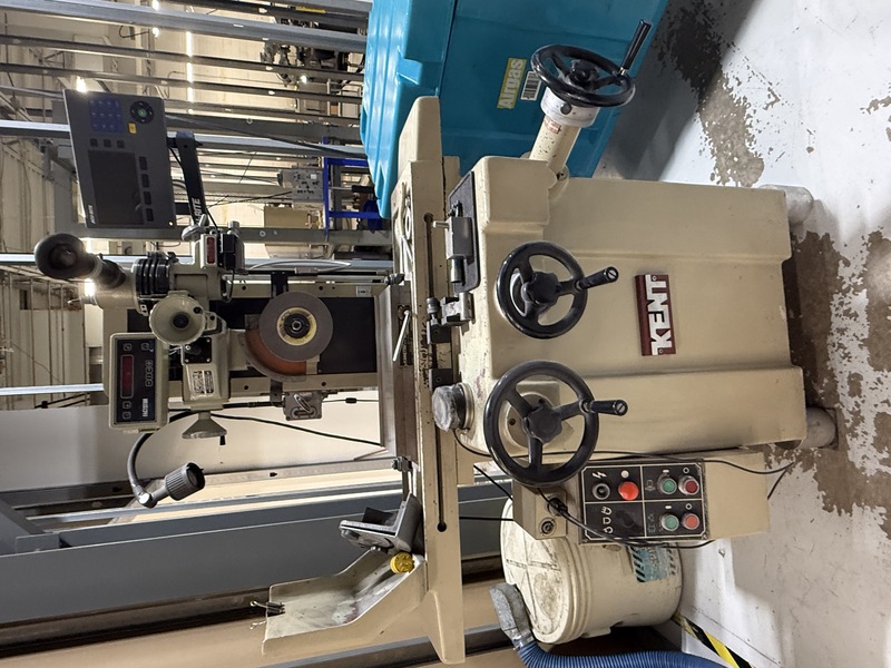 6" x 18" Kent #KGS-200, surface grinder, 16" longitudinal travel, 8" wheel, 2850 RPM, 1.5 HP, magnetic chuck