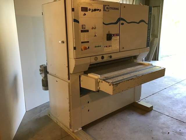 43" x 75" Butfering #STO-111L, wide belt sander, single head, combination head, 18.5 KW, digital readout