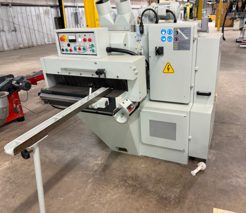 Cantek #MRS-300, gang rip saw, 11.8" width, 4.72" thick, 50 HP, 3800 RPM arbor, 25-100 FPM, 2023