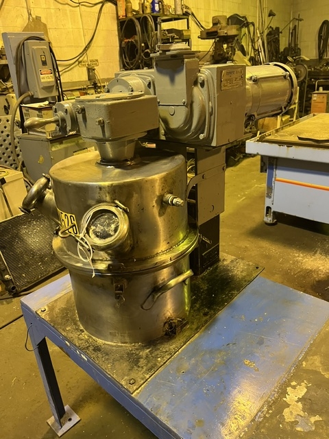 1 gallon Ross #LDM-1, lab double planetary mixer, Stainless Steel bowl, vacuum hood, 1-1/2 HP vari-drive