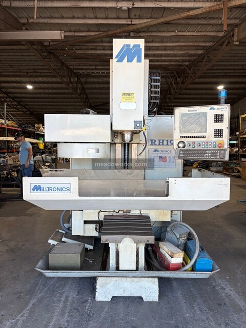 Milltronics #RH19-Series-B, CNC Vertical Bed Mill, 32" X, 19" Y, 22" Z, 50" x 15" table, power drawbar