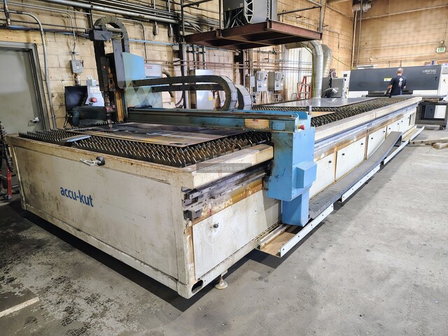 AKS #Accu-Kut, Plasma Table, 8' x 24' table, Hypertherm XPR300, 300 amps, Hypertherm XPR VWI, downdraft table