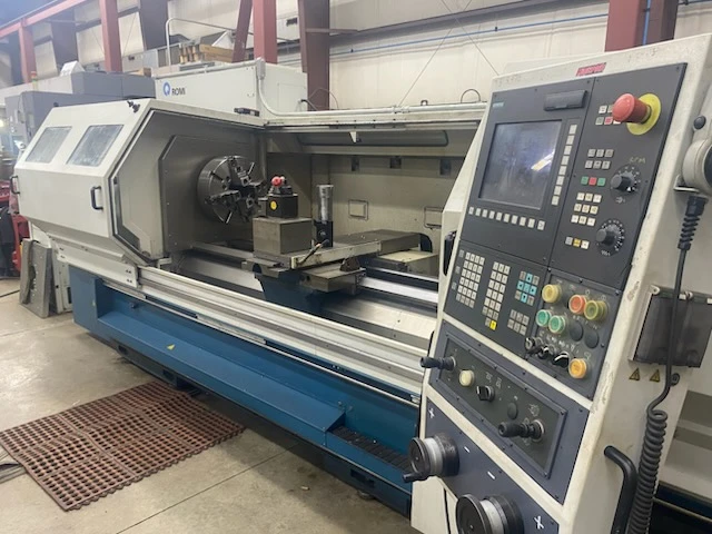 Romi #C-680, CNC Lathe, 14.2" X, 122" Z, 26.8" turning diameter, 118" turning length, 18" chuck, 6" bar, 25