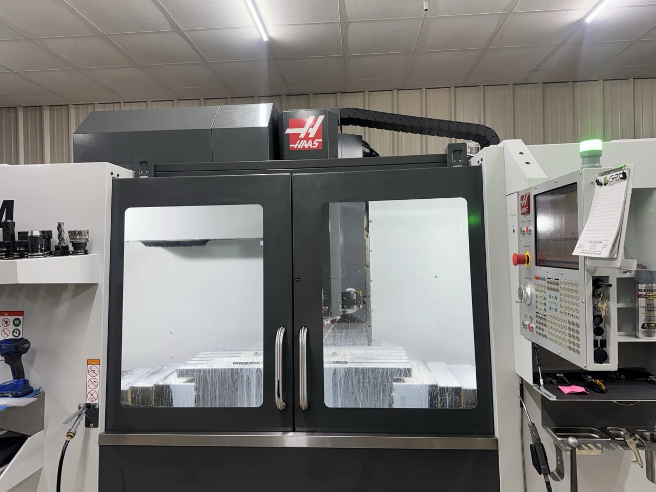 Haas #VF-4, CNC Vertical Machining Center, 50" X, 20" Y, 25" Z, 52" x 18" table, 30 HP, 8100 RPM, 30