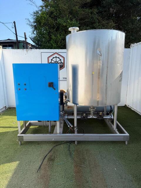 Industrial Hot-Water Sanitation/Heating Skid, 594 gallon tank