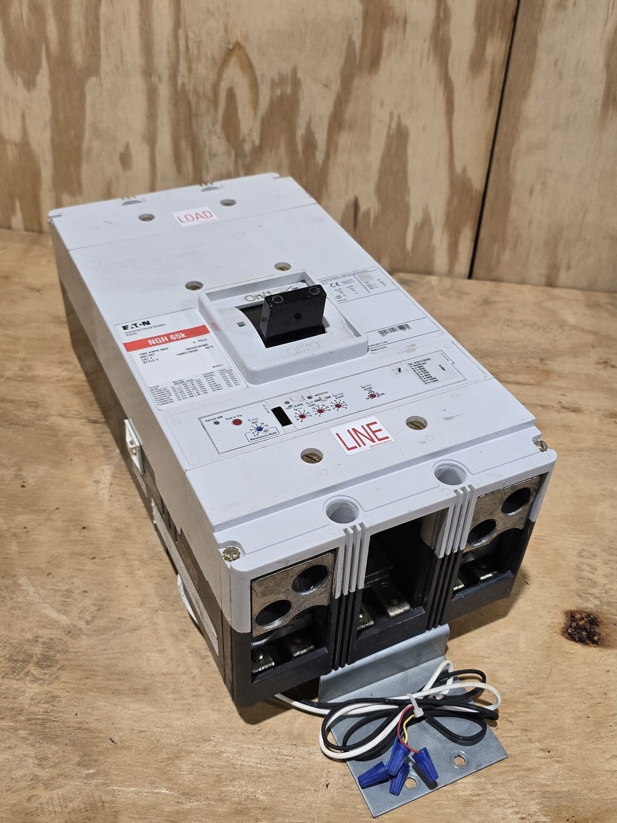 1200 Amps, Eaton #NGH312038E, Bolt-On Circuit Breaker, 3P, 600 VAC, 50/60 Hz., w/ Trip, AS IS