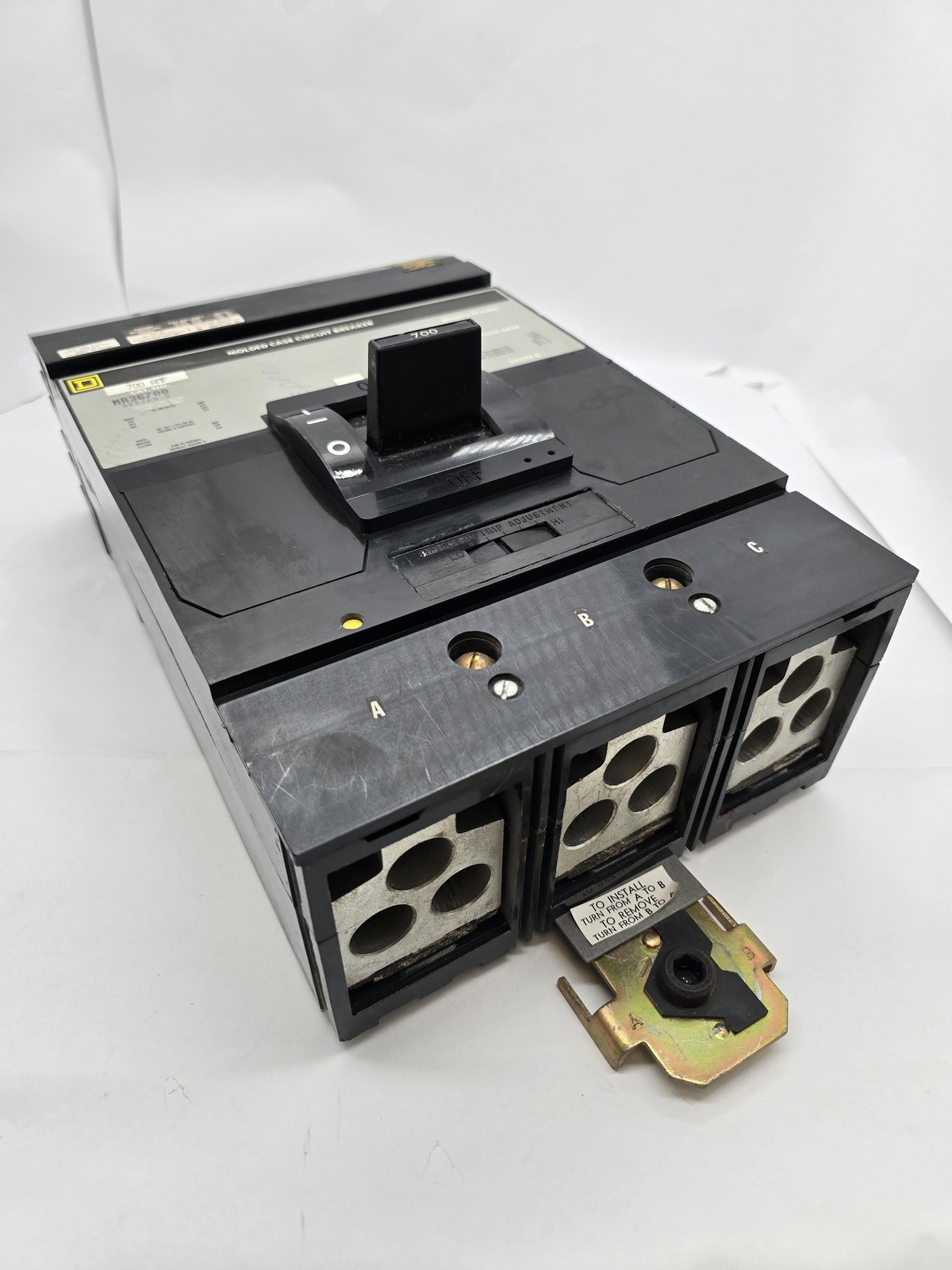 700 Amps, Square D #MA36700, I-Line Circuit Breaker, 3P, 600 Volts, 22KA, Series 2, w/ Mounting Hardware