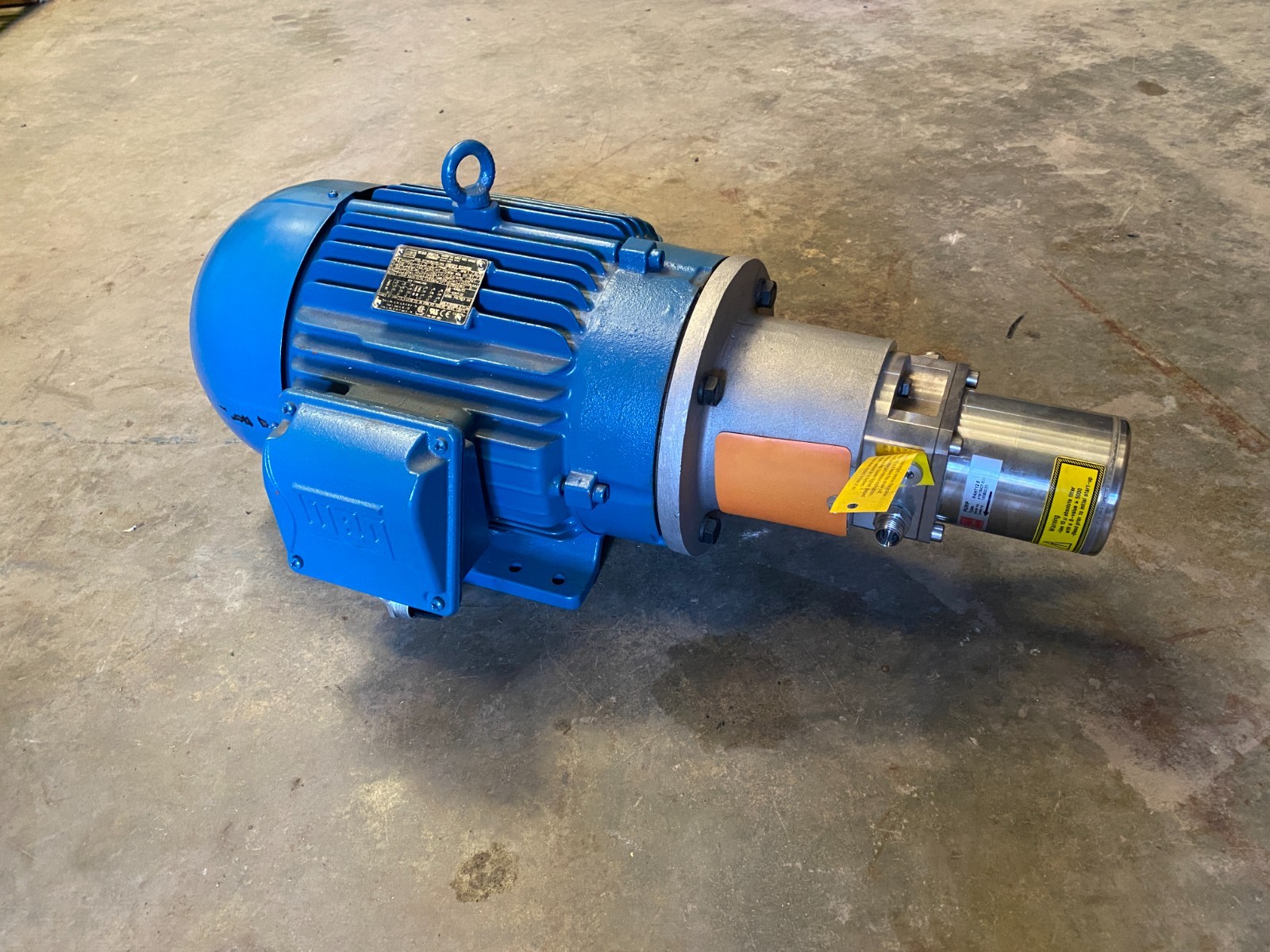 Danfoss #PAHT12.5, 180B0033, Axial Piston High-Pressure Pump, 140 barg, w/ WEG W22 7 HP Motor, 1765 RPM