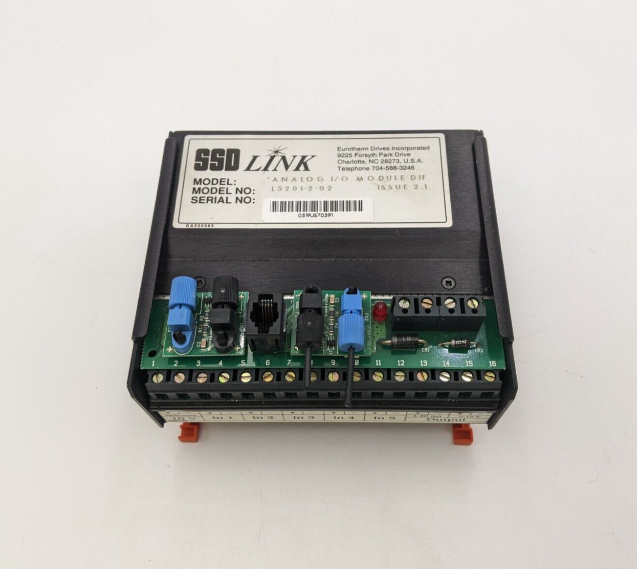 Eurotherm Drives #L5201-2-02, Analog I/O Power Module, Diff SSD Link Hardware
