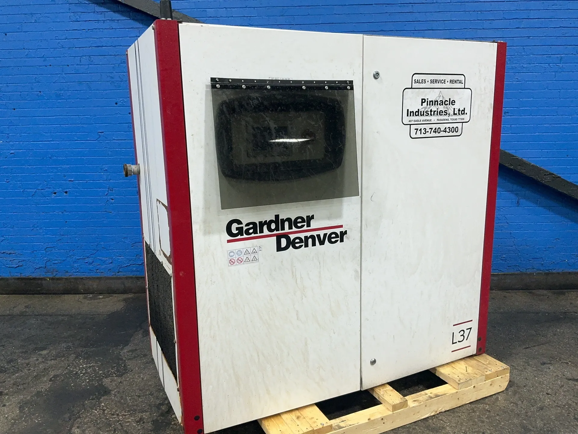 130 PSIG, Gardner Denver #L30-45E, Rotary Screw Air Compressor, 50 HP, 3600 RPM, 75 A, 460 V., 2020