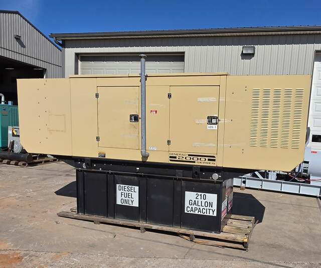 60 KW Generac #4034-T, diesel generator set, Mitsubishi, enclosed, 720 hours