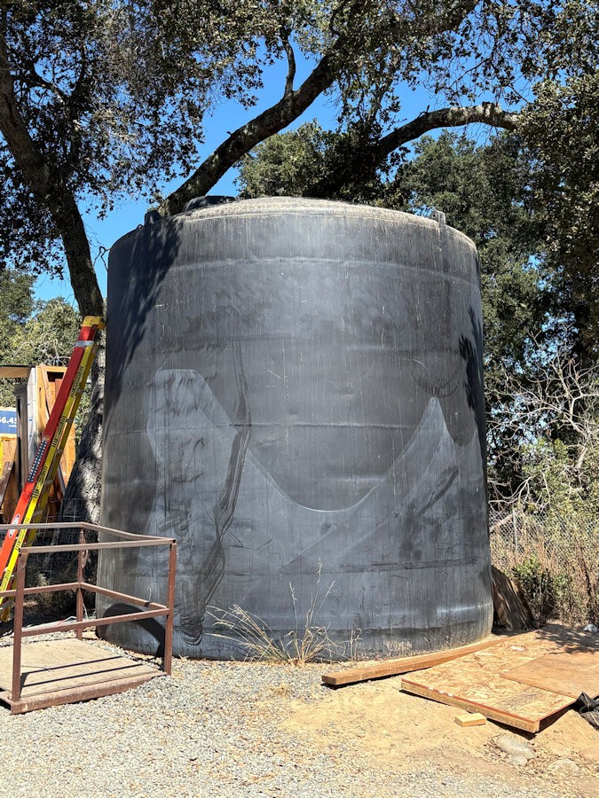 Norwesco, 10000 gallon water storage tank