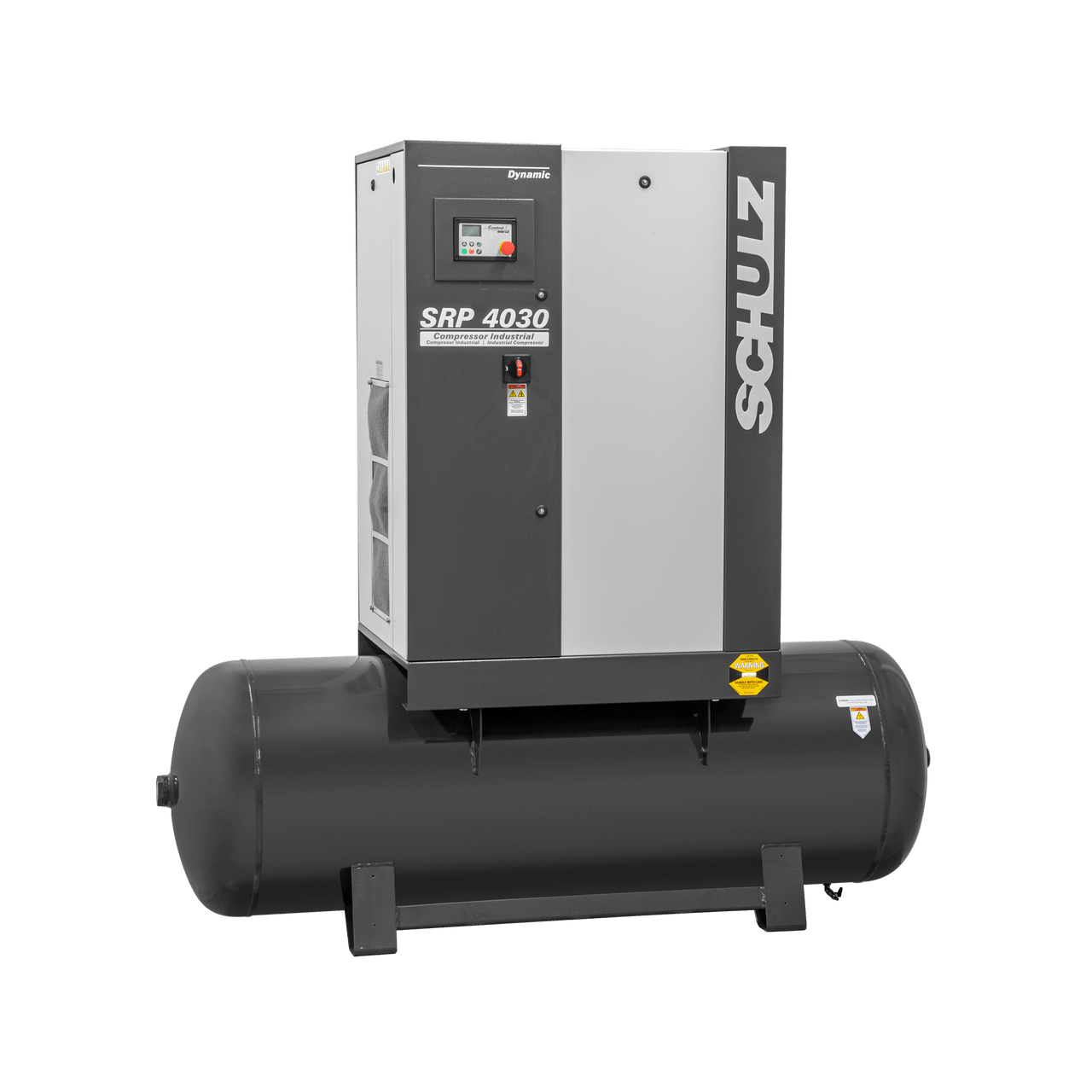 117 cfm, 125 psi, Schulz #SRP-4030E-Dynamic, rotary screw air compressor, 30 HP
