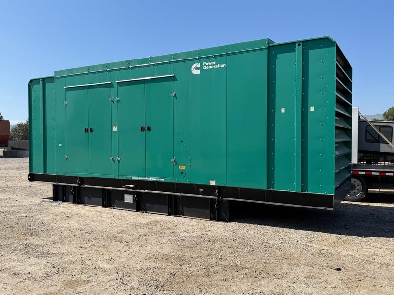 1000 KW Cummins #DQFAD, diesel generators 480 Volts Enclosed with Tanks Tier 2