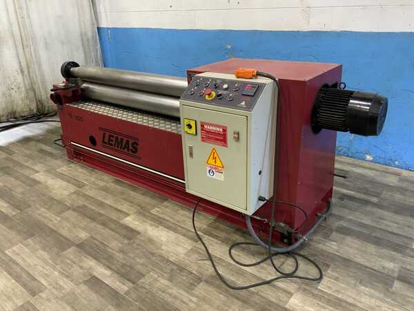 5' x 1/4" Lemas #TR-160/5, hydraulic 3-roll plate roller, 15 FPM, 2020