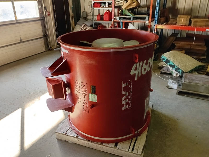 Hurley #HVT-48-18, Ventilation Fan, 48" diameter, 60 HP Baldor motor, 1800 RPM, 575 Volts, 3PH