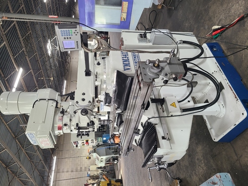 Milltronics #VMM3417, Vertical Mill, 40" X, 15" Y, 16" Z, 22" ram, 54" x 10" table, 3 HP, 3750 RPM, power