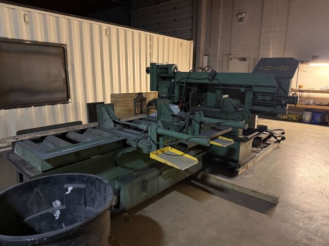 18" x 27" Hyd-Mech #S-25A, automatic horizontal bandsaw, 60° max. miter, 1-1/2" x 18'10" x .050" blade
