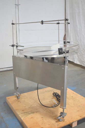 40" E-Pak Machinery, Accumulation/Rotary Feeder Turntable, Stainless Steel, Penta-Drive variable motor speed
