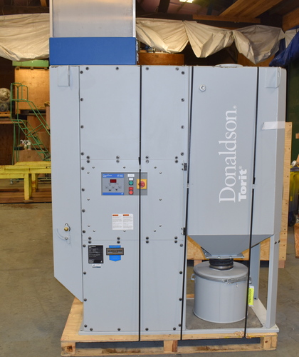 1600 cfm Donaldson Torit #DFO-2-2, Oval Cartridge Dust Collector, 380 squaring ft. filter area, 3 HP fan