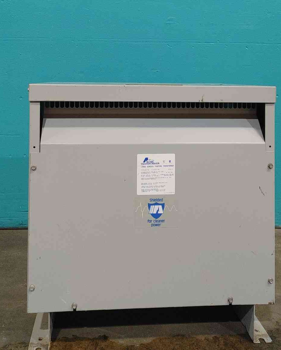 45 KVA 480 Delta Primary, 208Y/120 Secondary, Acme #TC-53313-3S, Dry Type Transformer, 3 Phase, shielded