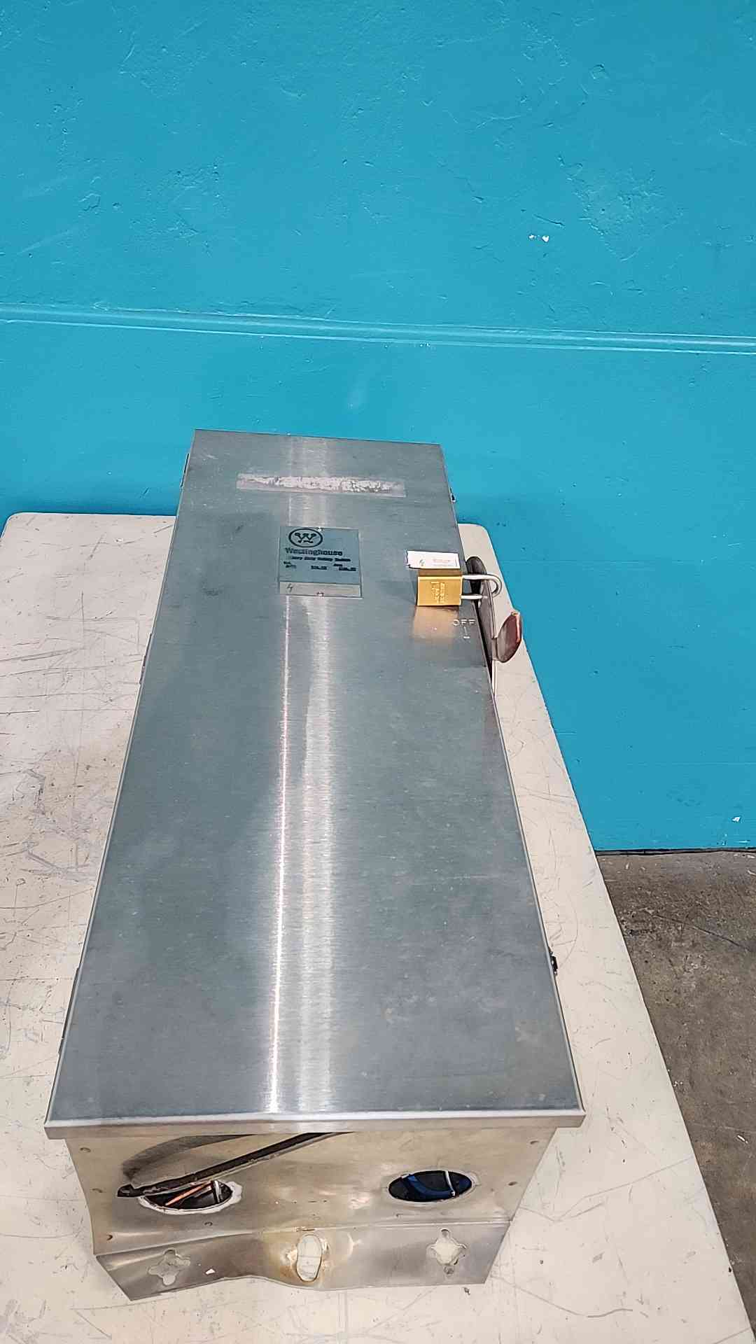 200 Amp. Westinghouse #WHFN364, stainless steel fused safety switch, 600 Volts, 3 Pole, NEMA 4X (9 available)