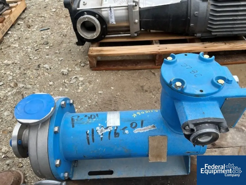3 GPM @ 177' TDH, Teikoku #F60-3215N4BL-0204TF1-AV, Centrifugal Pump, seal less can pump, 1.5" x 1"