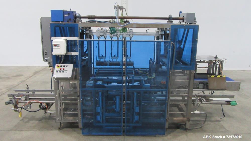 WePackIt #MPV350, Automatic Drop Case Packer, top load pick and place, 280 containers/min., 3 heads, (6)