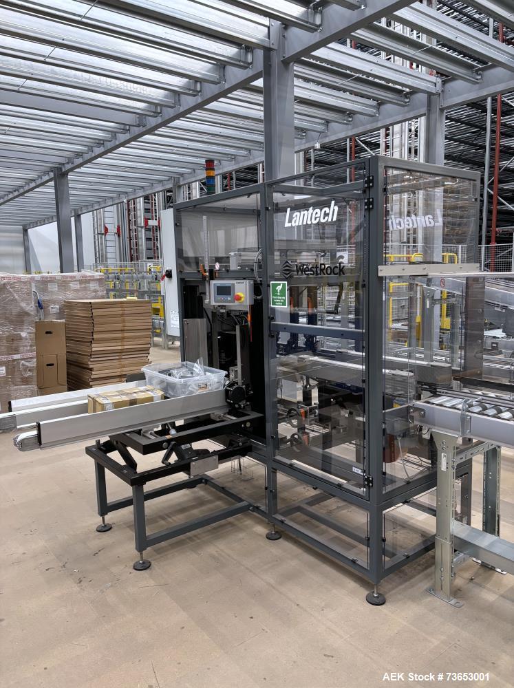 Case Packing Automation System, (2) Lantech C-1000T & C-2000T case erectors, (4) pack stations, WestRock