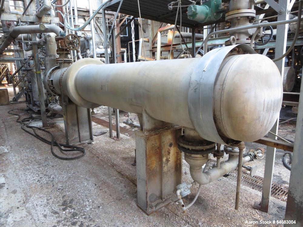 1,204 sq.ft., 200 psi shell, 200 psi tube, Perry Products #FTSS-24-1204Z, Shell & Tube Heat Exchanger, 304L