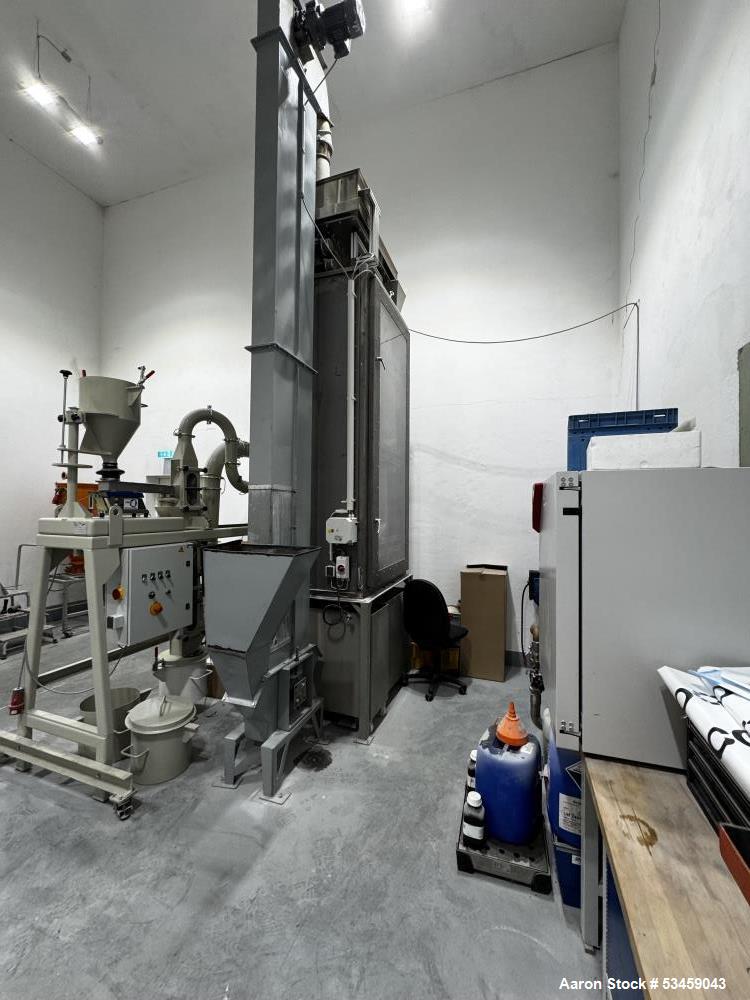Plastic Compounding Pilot Plant, Werner Koch WL 200 feeding system, Erdwich M450/2-480 twin shredder, 30 KW