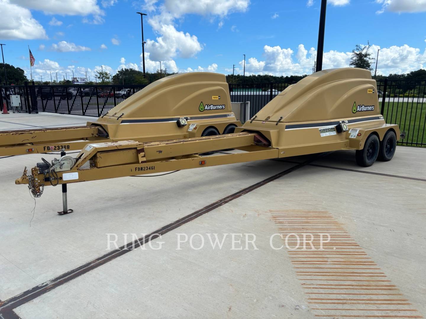 Air Burners Inc T300, Waste Incinerators, S/N: FDN23461, 2023