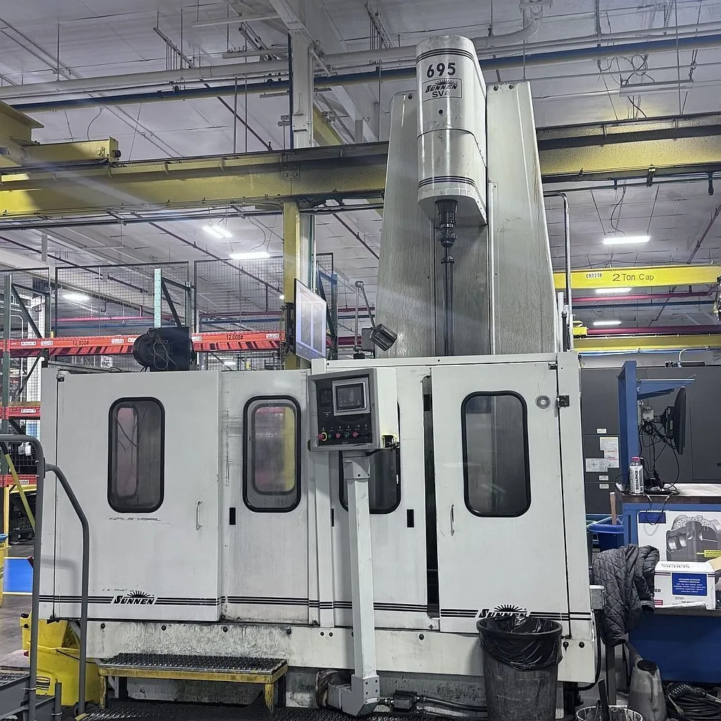 Image for Sunnen #SV4, vertical hone, 20" max. bore diameter, 40" max. part length, 48" stroke, 32" swing, 30" x50" tbl., 3000 lb. part weight, 15 HP, 10-500 RPM variable speed