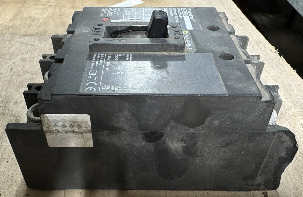 200 Amps, Square D, QBL32200, PowerPact Q-Frame Molded Case Circuit Breaker, 3-Pole, 240 Volts, w/ Lugs
