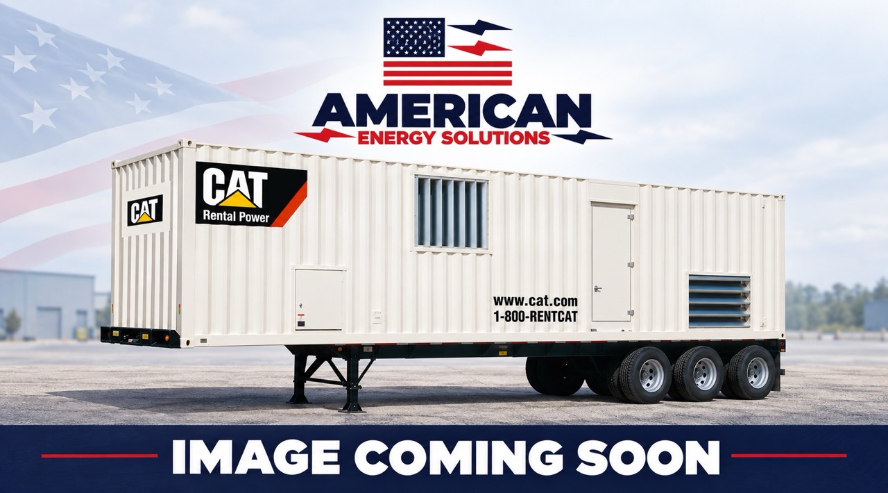 1400 KW Caterpillar #3516, Mobile Diesel Generator, 40' containerized power module, trailer mounted, 1800
