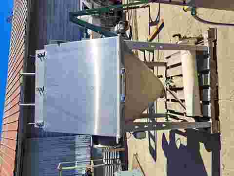 Bag Dump Station Unloader, Stainless Steel, dust collector, bag splitter, 24" x 36" dump chamber, 3 HP draft