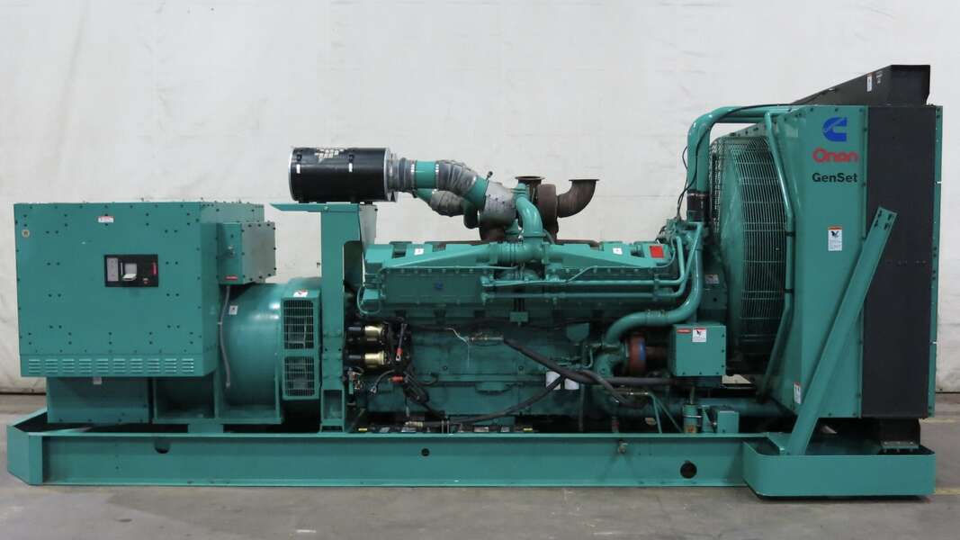 1250 KW Cummins #DFLC, diesel generator set, 277/480 Volts, 1850 HP @ 1800 RPM, KTA50-G3 engine, 700 hours