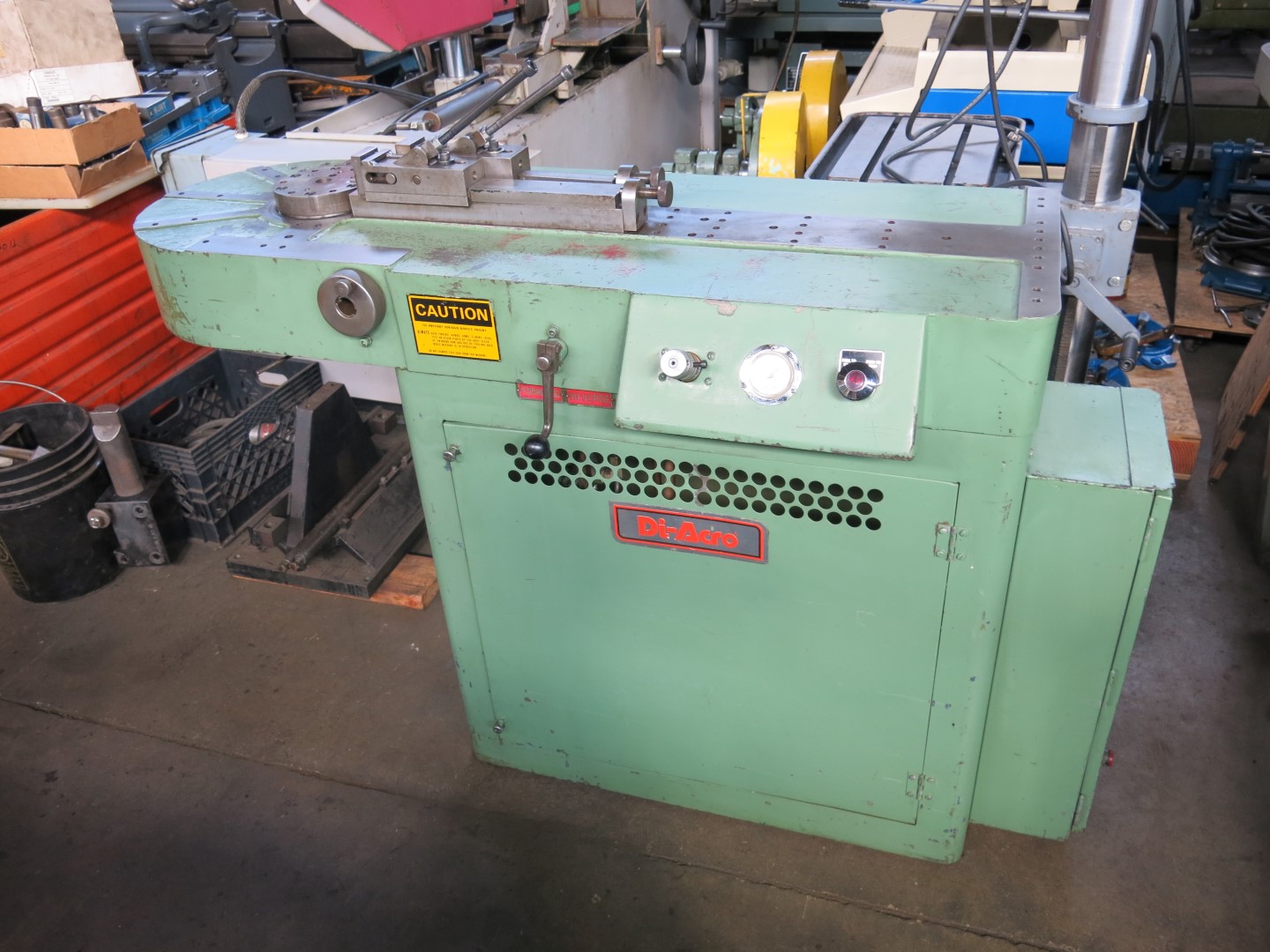 1-1/4" Diacro #6, Hydraulic Bender, 16 gauge wall steel tube, 1/4" x 2" flat bar, 230/460 V.