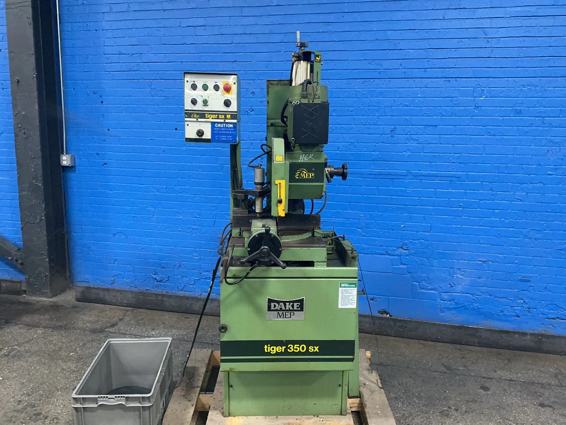 12" MEP #Tiger-350-SX, circular cold saw, 15" diameter table, 2.6/1.84 KW, 5.2 A, 440 V.