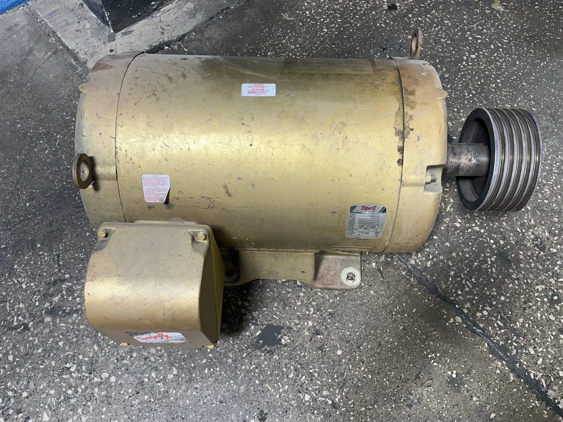 100 HP 1780 RPM Baldor #EM2555T-4, Frame 404T, 3 phase, 60 Hz, 460 Volts