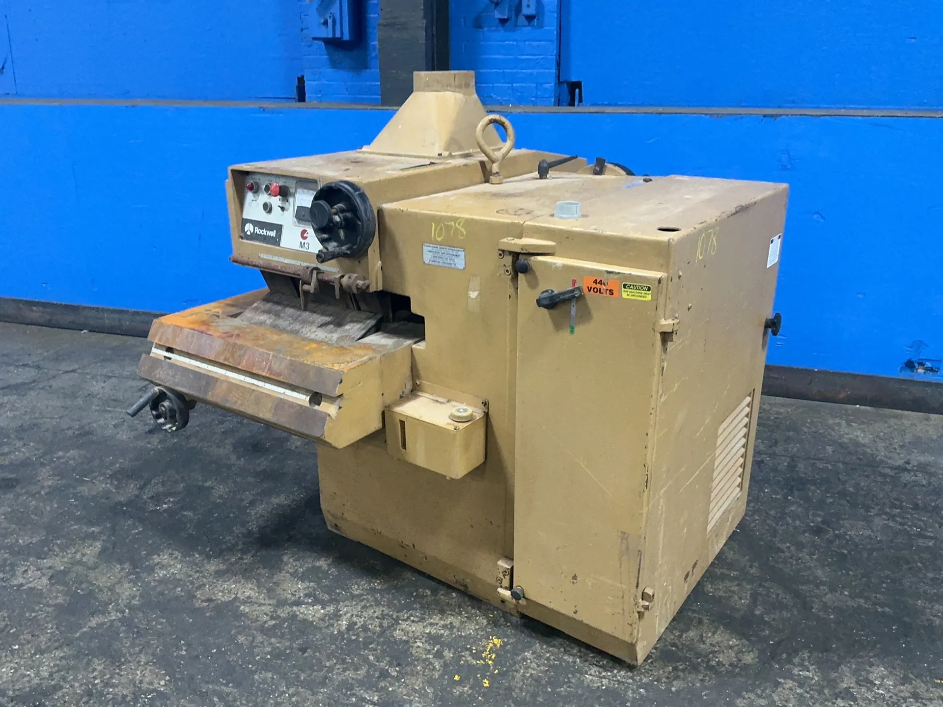 SCM Rockwell #M.3, rip saw, 12" capacity, 60 HP, 440 V.