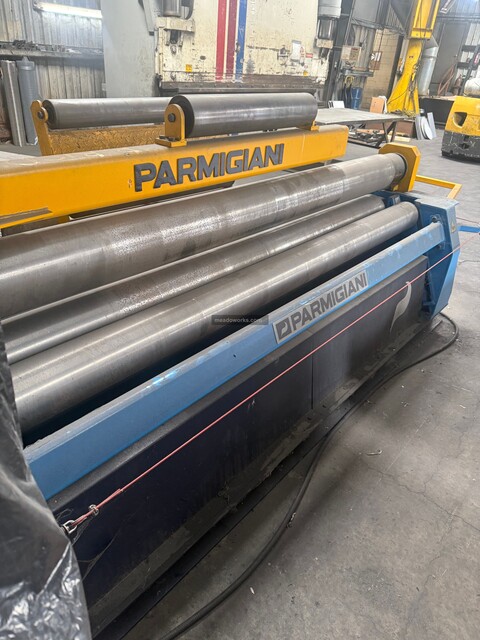 Parmigiani #VBH-8-210, 4-Roll Plate Bending Machine, touchscreen control, side support, 480 V., 3PH