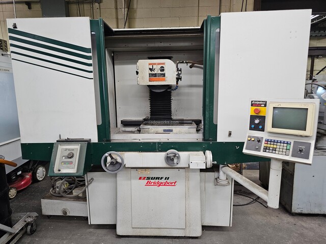 Bridgeport #EZ-SURF-II, CNC Surface Grinder, Walker LBP electromagnetic chuck, full enclosure, coolant