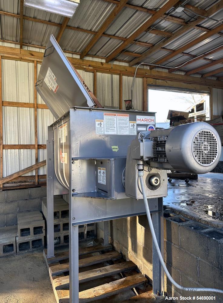 15 cu.ft. Marion #OX-15-CS, Paddle Mixer, Carbon Steel, 27" x 48" chamber opening, 8" diameter butterfly