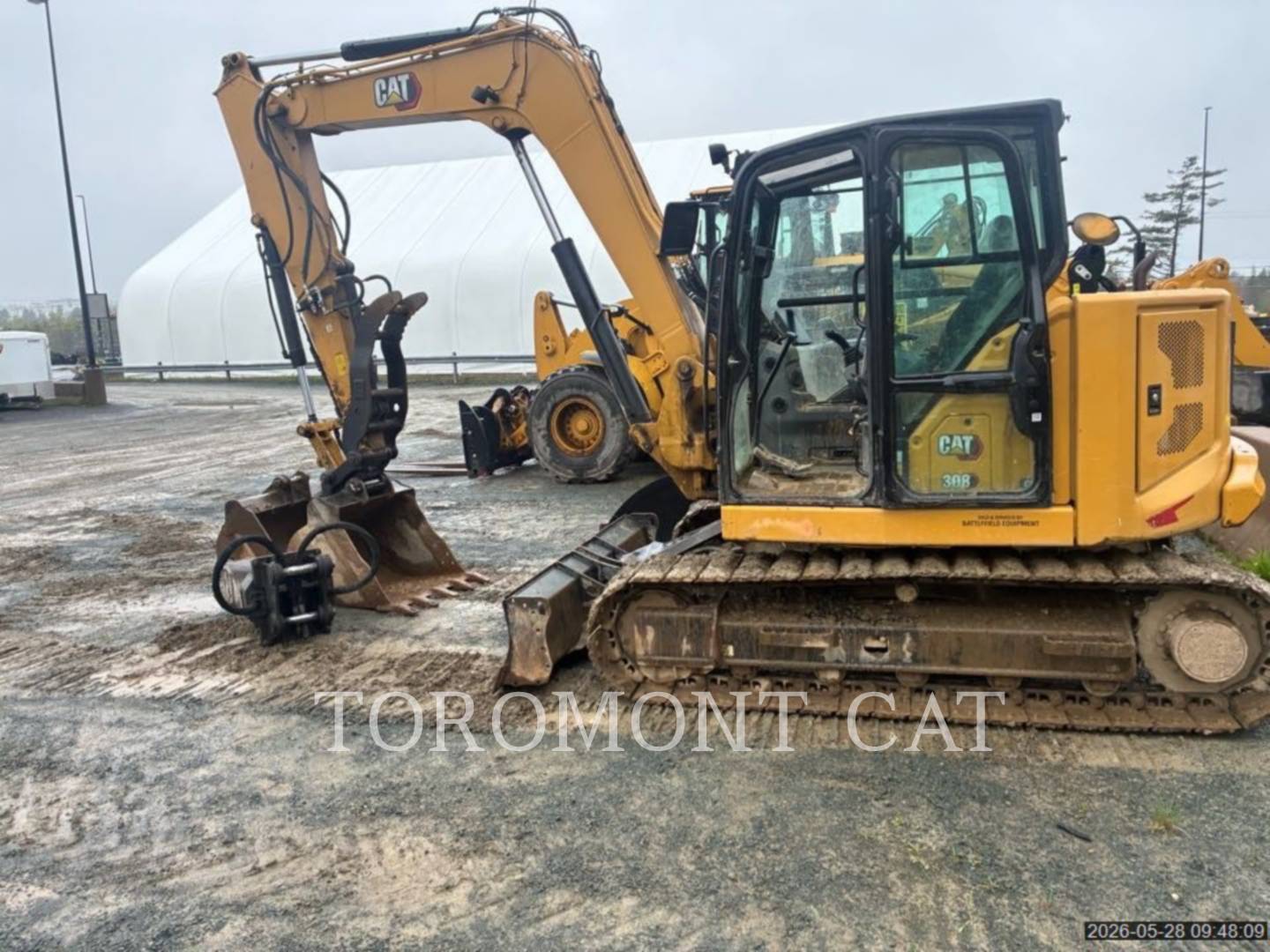Cat 308-07CR, Mini Excavator, 1757 hours, S/N: GG803526, 2021
