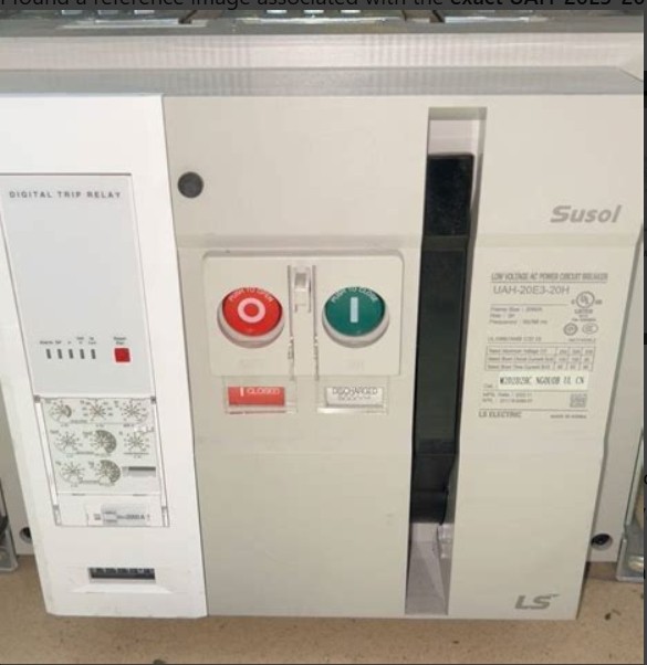 Leroy Somer Electric UAH-20E3-20V 2000A 3-Pole 508V 85kA Air Circuit Breaker 29270267UL