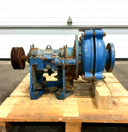 Warman #3/2AH, centrifugal slurry pump, C005XLM, 329 Stainless Steel lined, 4-1/2" long shaft, 1-5/8" dia.