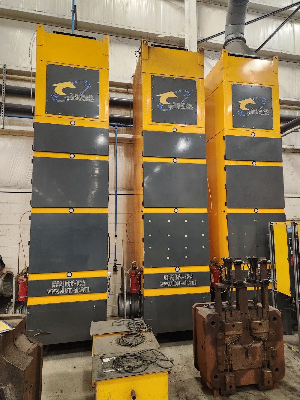 2400 cfm Clean Air Industries #HighSmoke-HS-2400, oil smoke & mist collector, 10 HP, 14" inlet, 42" W x 45" D